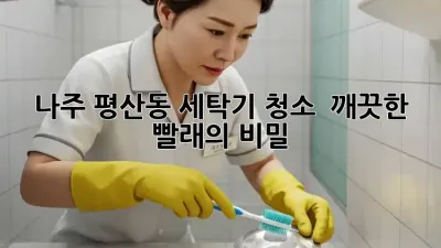 나주 평산동 세탁기 청소 : 깨끗한 빨래의 비밀!